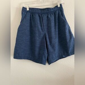 Lululemon Pace Breaker Shorts Mens Medium Blue Linerless Athletic Workout Navy
